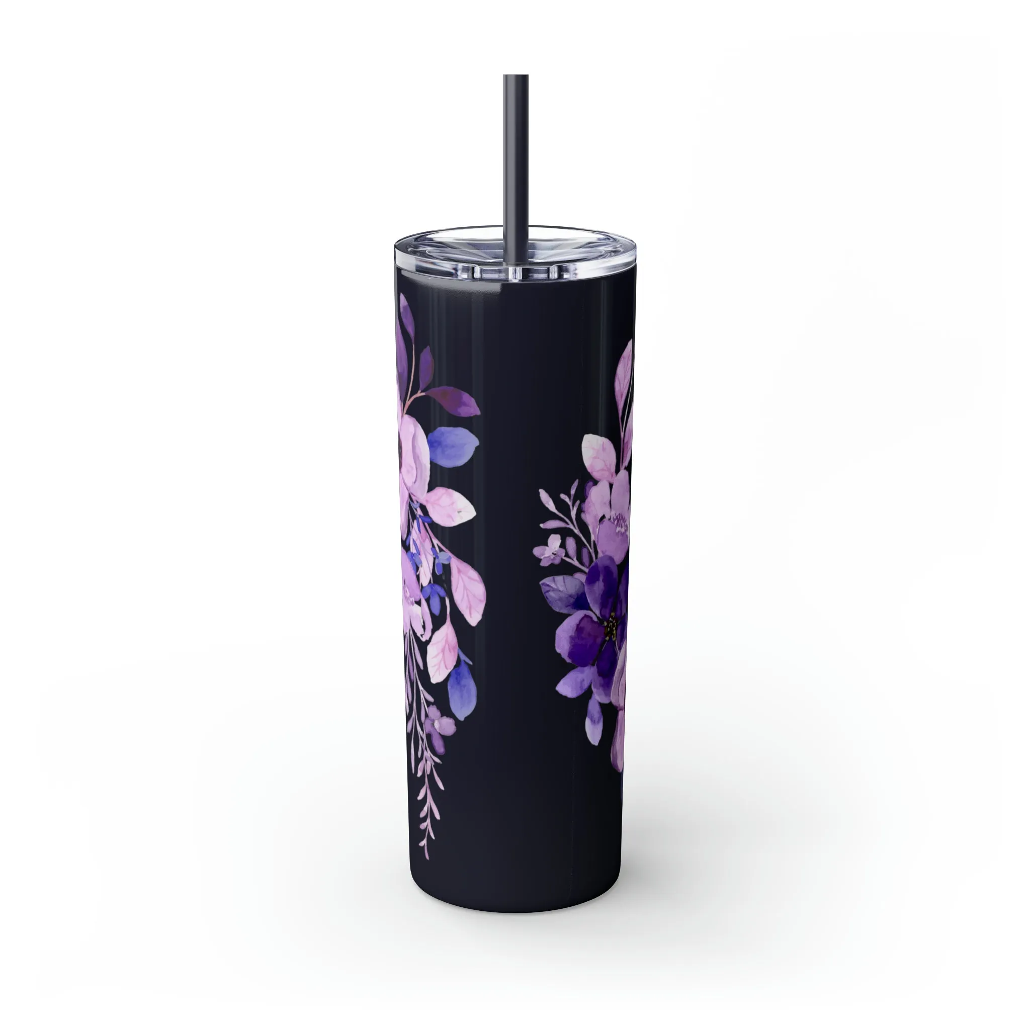 Purple Flower Tumbler 20oz