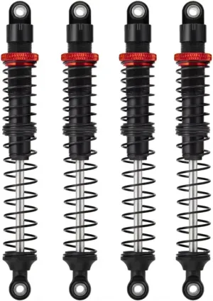 Rc Shock Absorber For Axial For SCX10 90046 For TRX4 For TRX6 D90 1/10 4pcs 90/100/110/120mm Metal Shock Absorber Oil Damper RC Crawler Car Parts Upgrade(110mm)