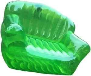 Recliner Single Inflatable Sofa Outdoor Camping Transparent Sofa Adult Double Thickened Leisure Portable Folding Air Chair Portable (Color : 160X102X74CM)