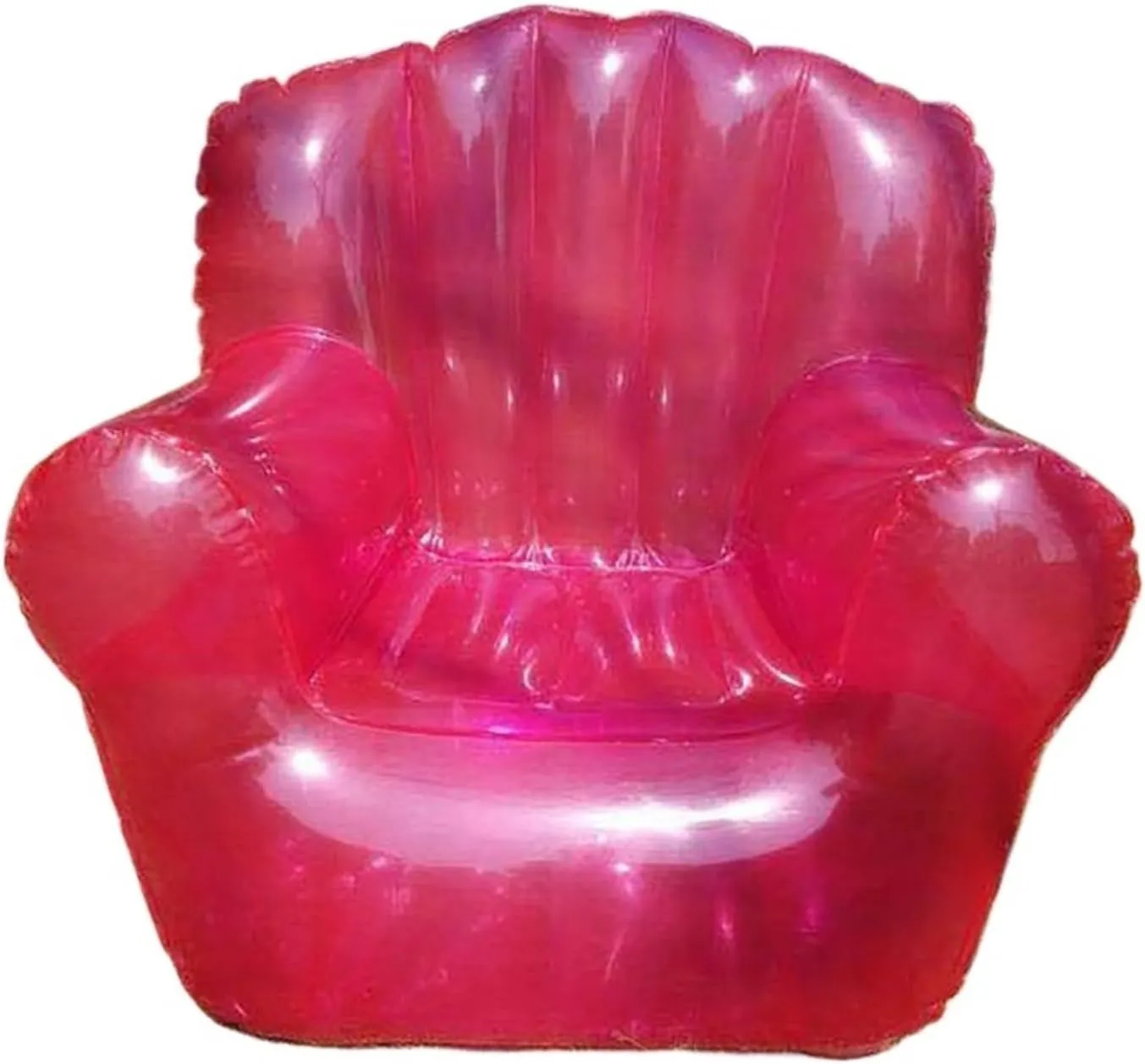 Recliner Single Inflatable Sofa Outdoor Camping Transparent Sofa Adult Double Thickened Leisure Portable Folding Air Chair Portable (Color : 160X102X74CM)