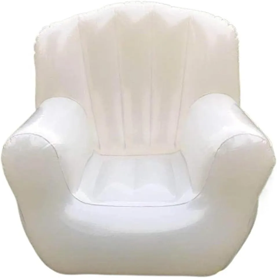 Recliner Single Inflatable Sofa Outdoor Camping Transparent Sofa Adult Double Thickened Leisure Portable Folding Air Chair Portable (Color : 160X102X74CM)