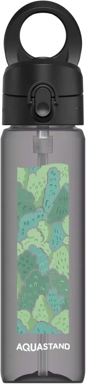 RhinoShield AquaStand Magnetic Bottle 27oz | Tritan Water Bottle with Straw Lid, Sport Bottle, with MagSafe Handle, Adjustable Tripod, Leak Proof, Lightweight - [Green Shower]