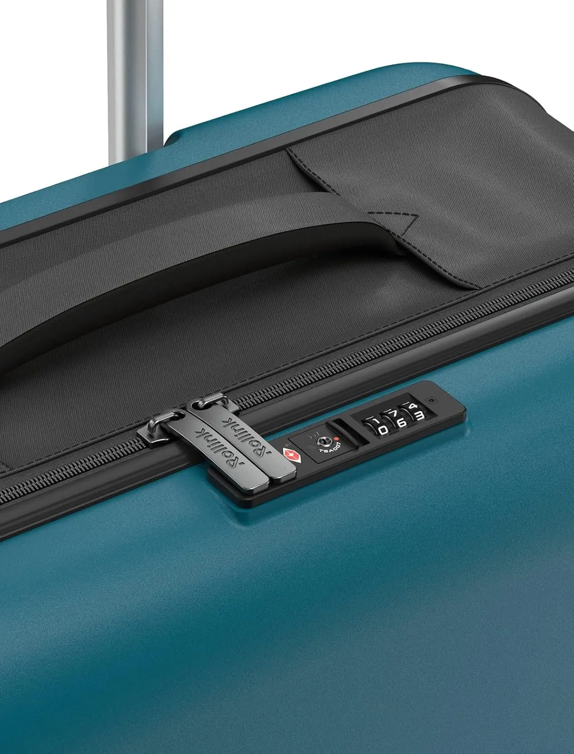 Rollink Flex 360 Large Checked Fully Collapsible Suitcase - Hardshell, Silent Smooth Double Spinner Wheels, Scratch, Water & Impact Resistant, TSA Approved Lock, (Deep Lagoon, Checked-Large 29-Inch)