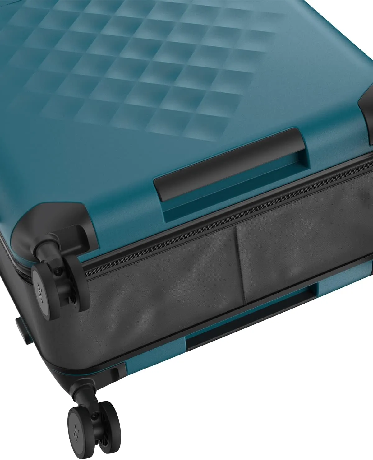 Rollink Flex 360 Large Checked Fully Collapsible Suitcase - Hardshell, Silent Smooth Double Spinner Wheels, Scratch, Water & Impact Resistant, TSA Approved Lock, (Deep Lagoon, Checked-Large 29-Inch)