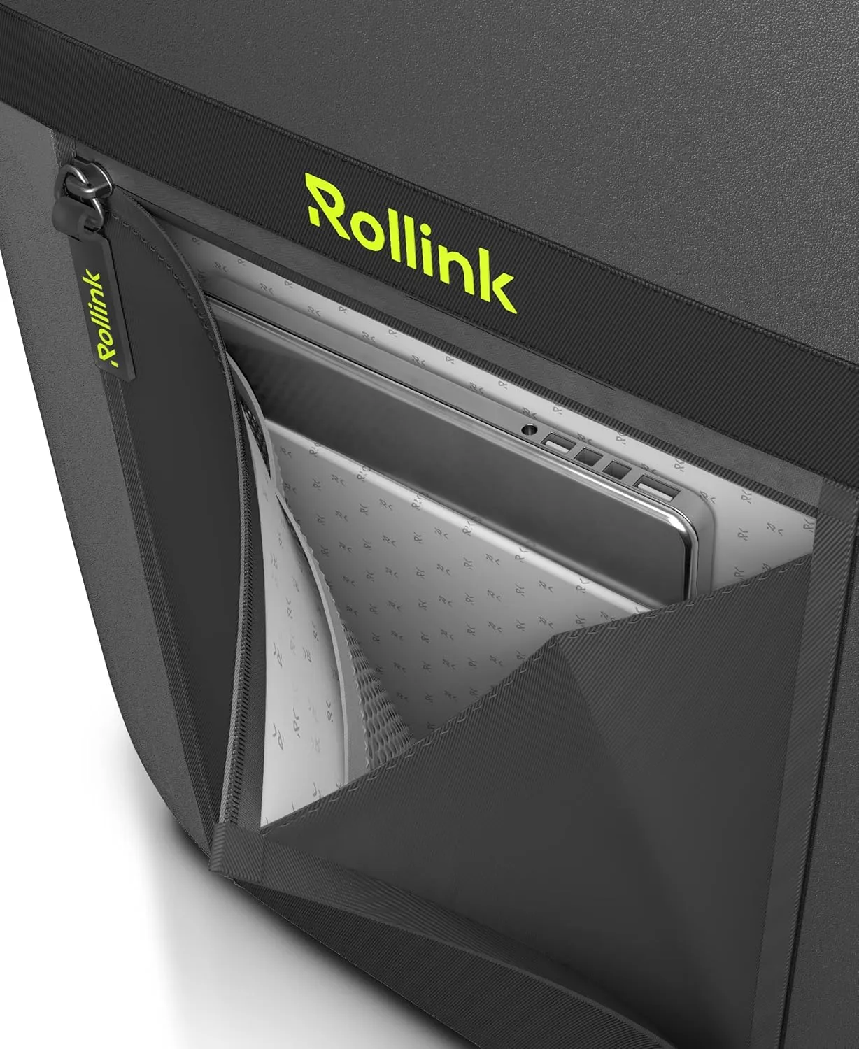 Rollink Flex Aura Cabin Premium Fully Collapsible Suitcase - Silent, Coated Wheels for Smooth Gliding, Durable & Impact-Resistant design, Water Resistant Fabric on Each Side, Carry-On 21" 10.5 GL