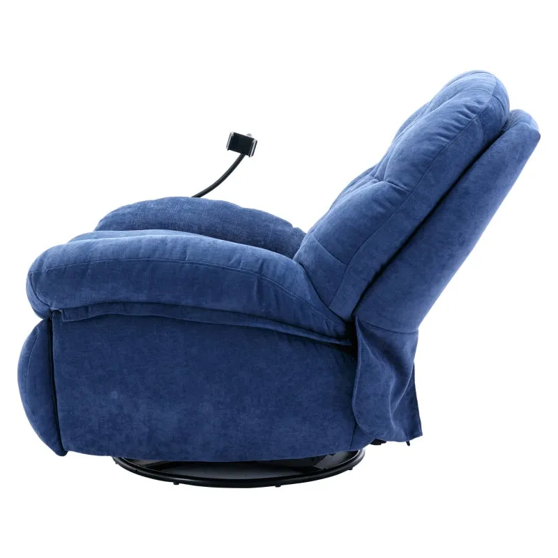 Rootz Fabric Massage Chair - Lounge Chair - Rotating Chair - Heated Massage - 92cm x 100cm x 104cm