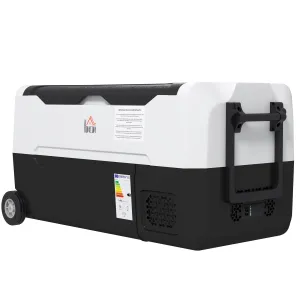 Rootz Portable Electric Car Cooler - Fridge - Travel Cooler - Up to -20°C - 30.5L Capacity - 72.6cm x 39cm x 37.3cm