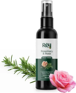Rosemary & Rose Face Toner, 3.38 Fl Oz, Pore Tightening, Alcohol-Free, All Skin Types