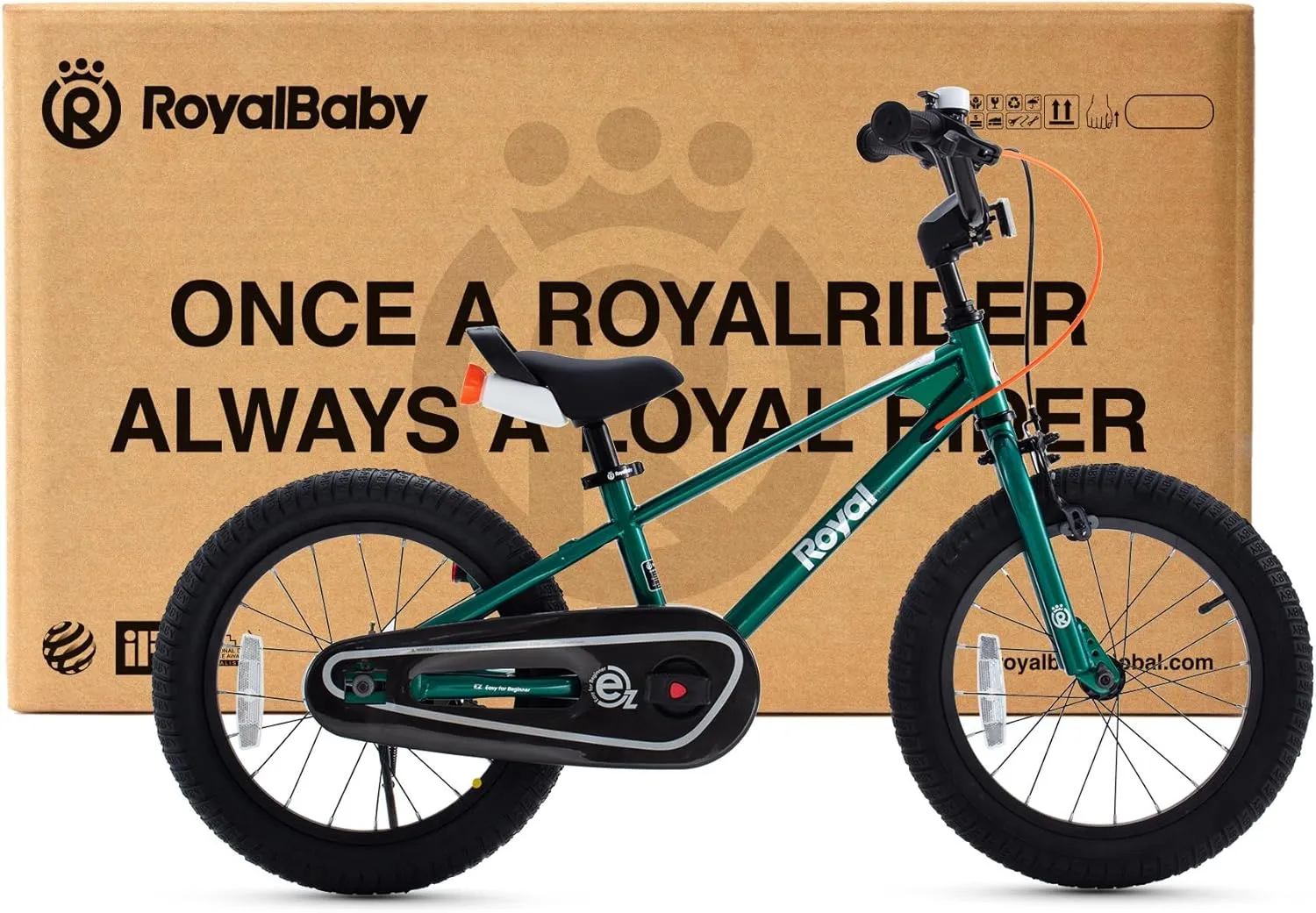 RoyalBaby Kids Bike EZ Freestyle Training Free Balance to Pedal Easy Learning Bicycle, 12-18 Inch for Toddlers to Big Kids
