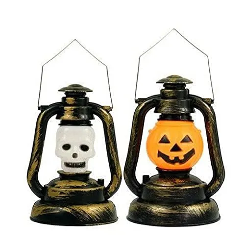RSAAUD® 1 Pcs Halloween Pumpkin Lantern LED Candle Light Decorative LED Lamp Ornament Supplies for Halloween Decoration| LED Pumpkin Candle |Halloween LED Lantern Big Pumpkin Latern