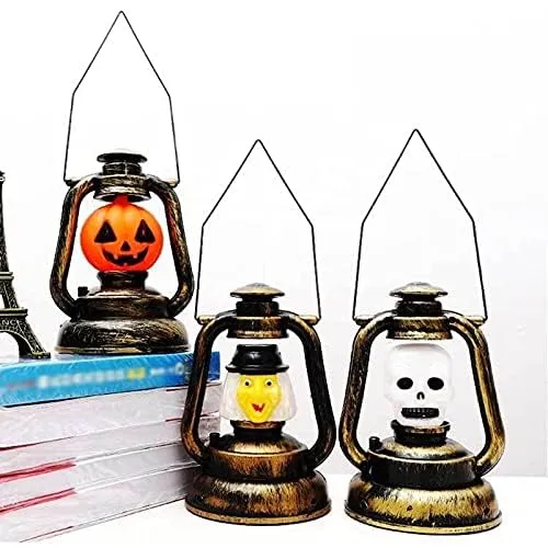 RSAAUD® 1 Pcs Halloween Pumpkin Lantern LED Candle Light Decorative LED Lamp Ornament Supplies for Halloween Decoration| LED Pumpkin Candle |Halloween LED Lantern Big Pumpkin Latern