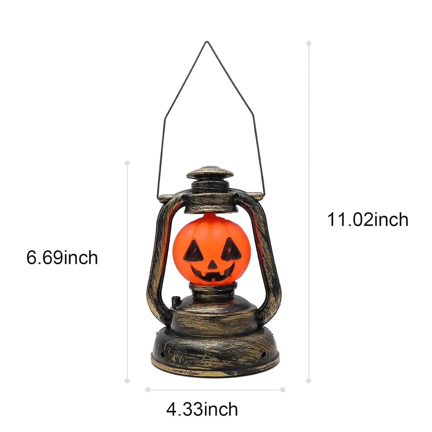 RSAAUD® 1 Pcs Halloween Pumpkin Lantern LED Candle Light Decorative LED Lamp Ornament Supplies for Halloween Decoration| LED Pumpkin Candle |Halloween LED Lantern Big Pumpkin Latern