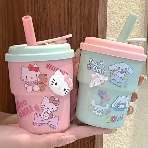 Sanrio DIY Kawaii Straw Cup (420 ml)