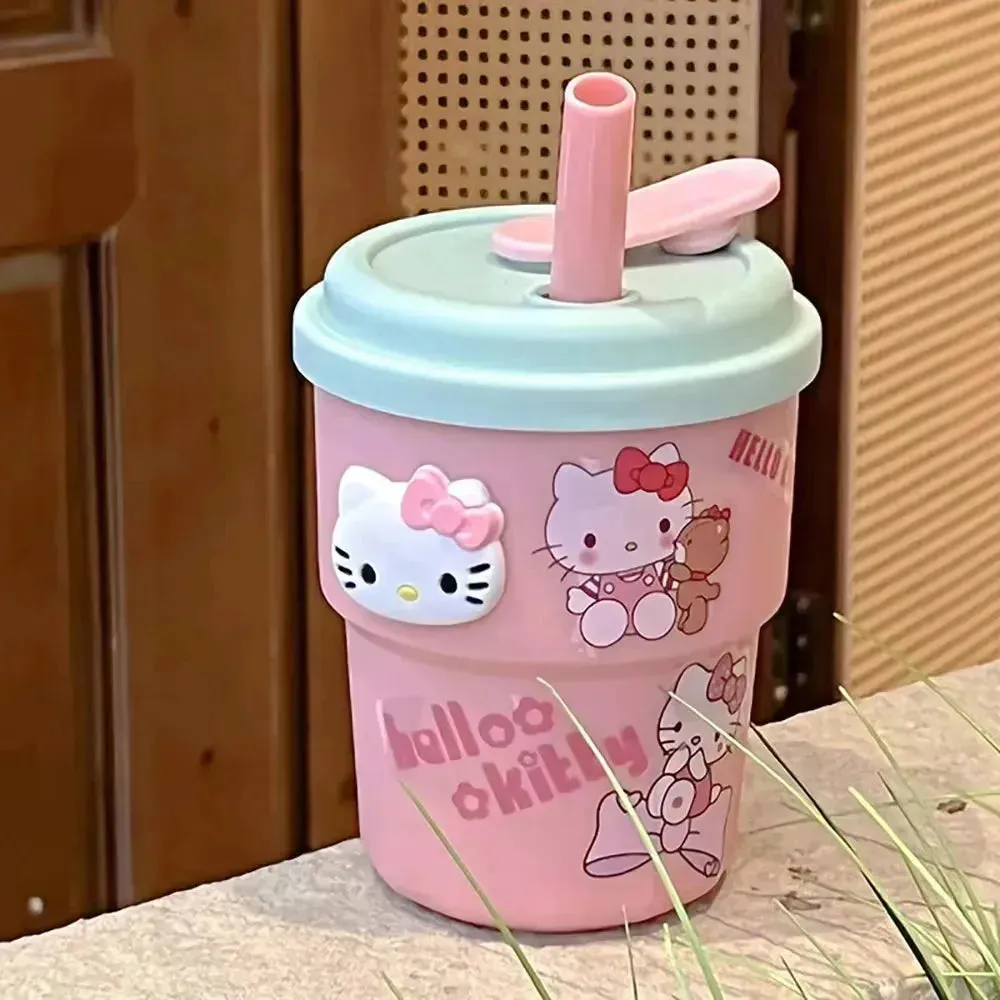 Sanrio DIY Kawaii Straw Cup (420 ml)