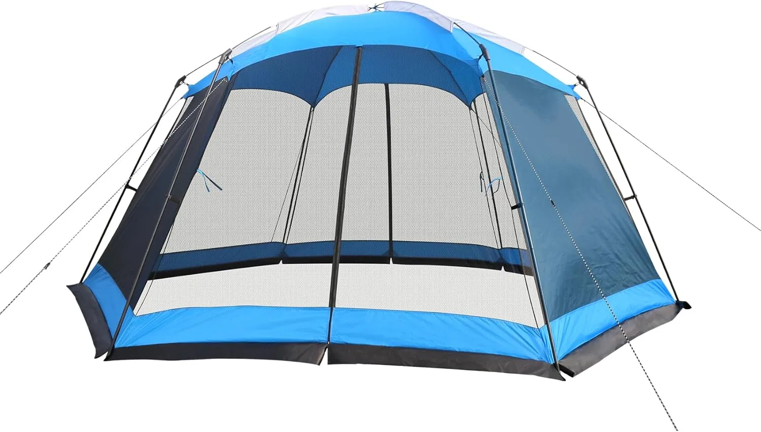 Screen House 15x13 FT Mesh Canopy Tent Camping Gazebo Shelter for 8-10 People Outdoor Party Activities
