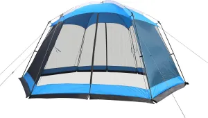 Screen House 15x13 FT Mesh Canopy Tent Camping Gazebo Shelter for 8-10 People Outdoor Party Activities