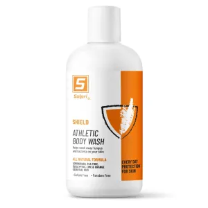 Shield Athlete's Body Wash Sulfate Free with Lemongrass, Tea Tree, Eucalyptus Oils 8 Fl Oz