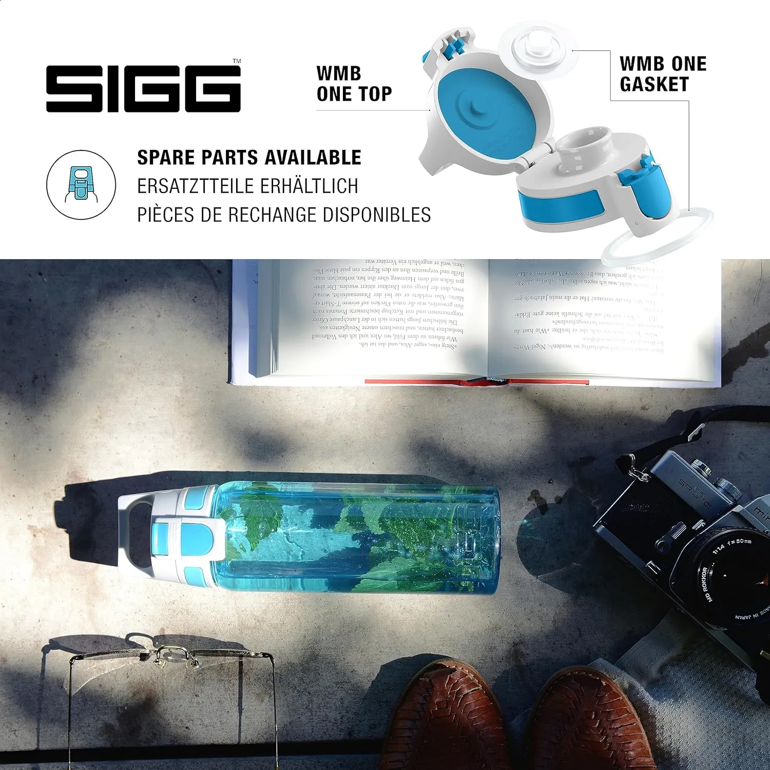 SIGG - Total Color - Refillable Sports Water Bottle - Tritan - Carbonated Drinks - Dishwasher Safe - BPA Free 20Oz, 34Oz
