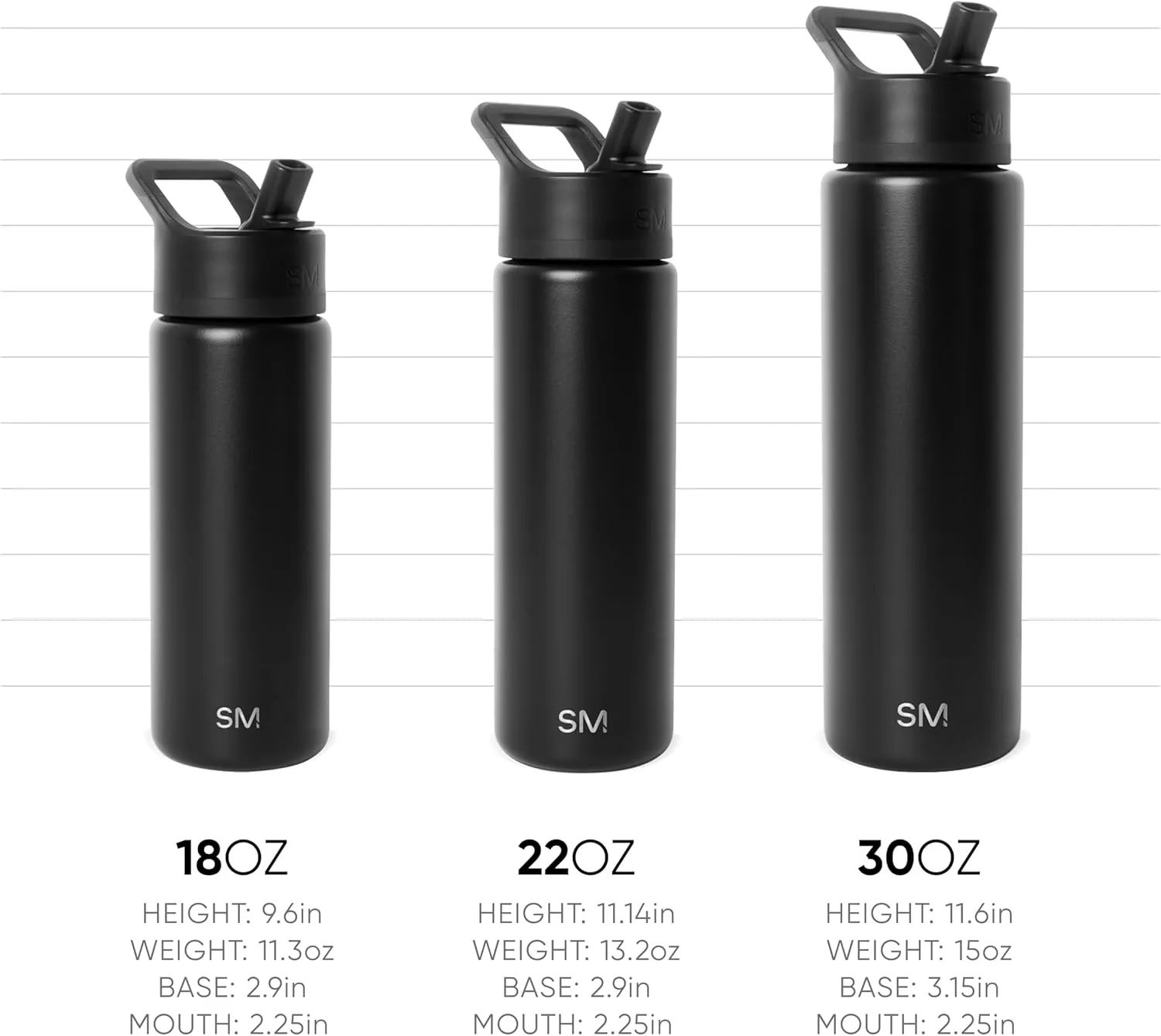 Simple Modern Water Bottle with Straw Lid | Vacuum Insulated Stainless Steel Metal Thermos | Reusable Leak Proof BPA-Free Flask for Sports Gym | Summit Collection | 30oz, Cotton Candy Tie Dye