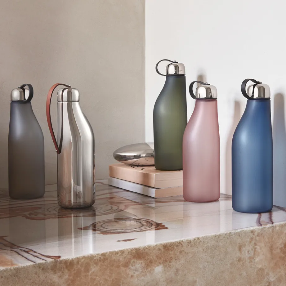 Sky Drinking Bottle - Blue - des. Aurélien Barbry for Georg Jensen
