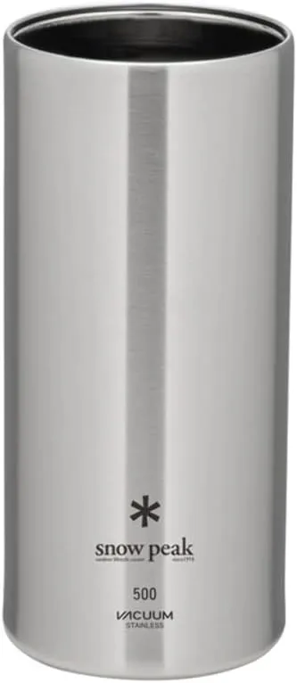 Snow Peak Shimo Can Cooler Vacuum-Insulated to Keep Canned Beverages Cold