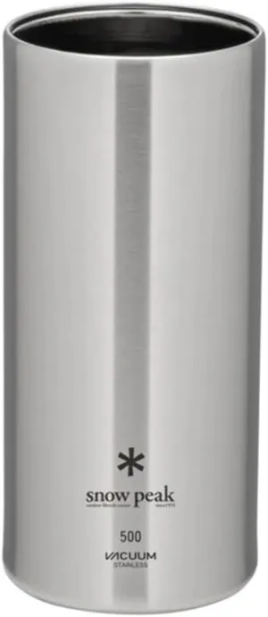 Snow Peak Shimo Can Cooler Vacuum-Insulated to Keep Canned Beverages Cold