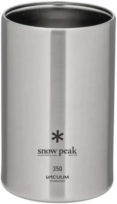Snow Peak Shimo Can Cooler Vacuum-Insulated to Keep Canned Beverages Cold