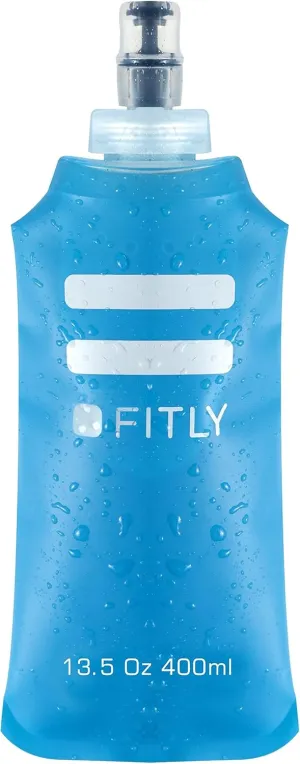 Soft Flask - Shrink As You Drink Soft Water Bottle for Hydration Pack - Folding Water Bottle Ideal for Running, Hiking, Cycling, Climbing & Rigorous Activity