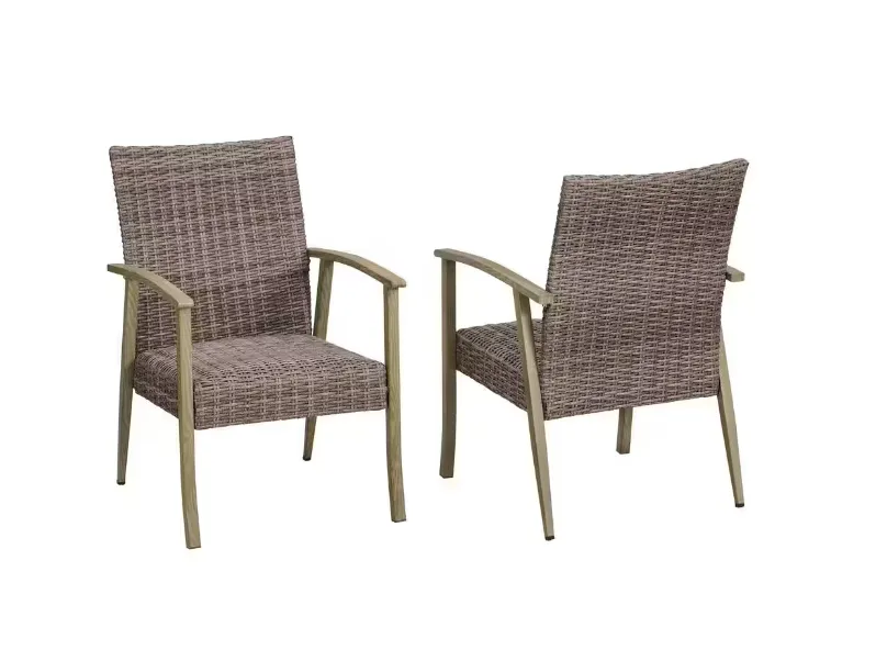 Solace Hill 9-Piece Padded Wicker Outdoor Dining Set