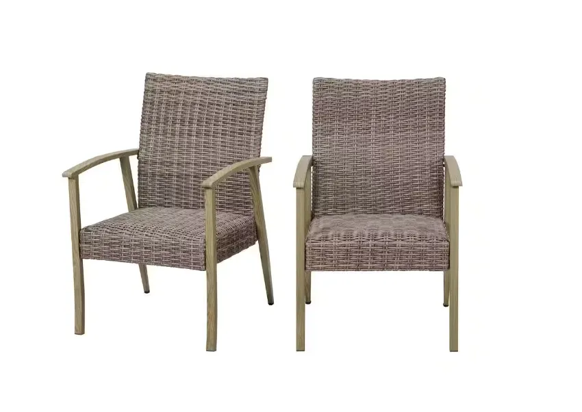 Solace Hill 9-Piece Padded Wicker Outdoor Dining Set