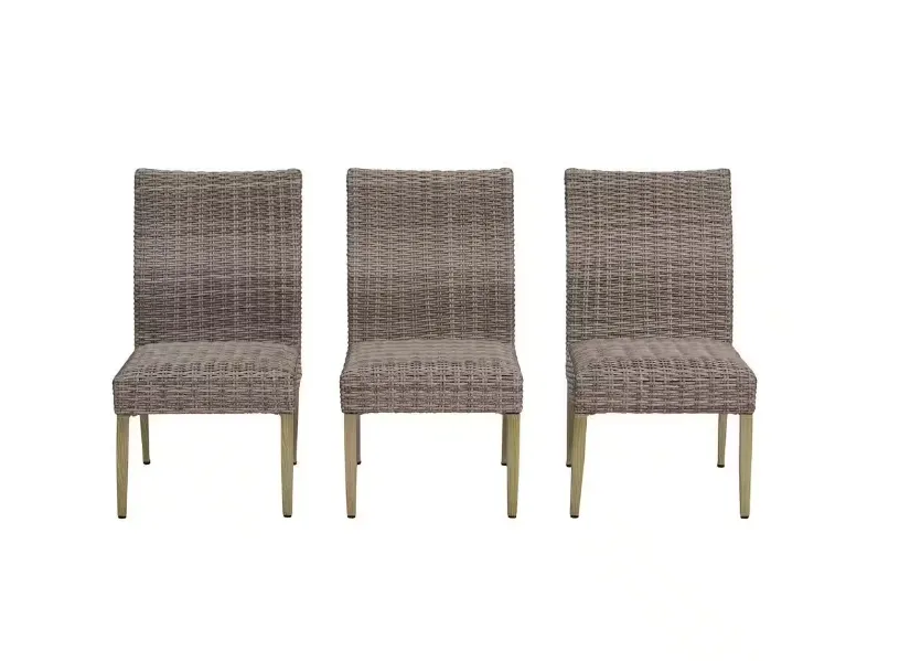 Solace Hill 9-Piece Padded Wicker Outdoor Dining Set