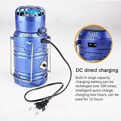 Solar USB Charging Tent Light   Fan