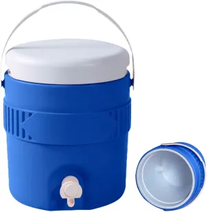 Sports Drink Dispenser, 3.8L Gallon Portable Sports Cooler Water Beverage Dispenser, Insulated Cooler Dispenser For Outdoor Activities Fishing Camping (Blue)