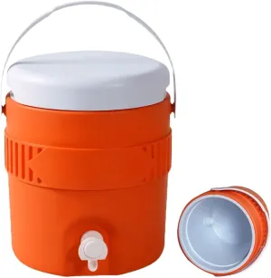 Sports Drink Dispenser, 3.8L Gallon Portable Sports Cooler Water Beverage Dispenser, Insulated Cooler Dispenser For Outdoor Activities Fishing Camping (Red)