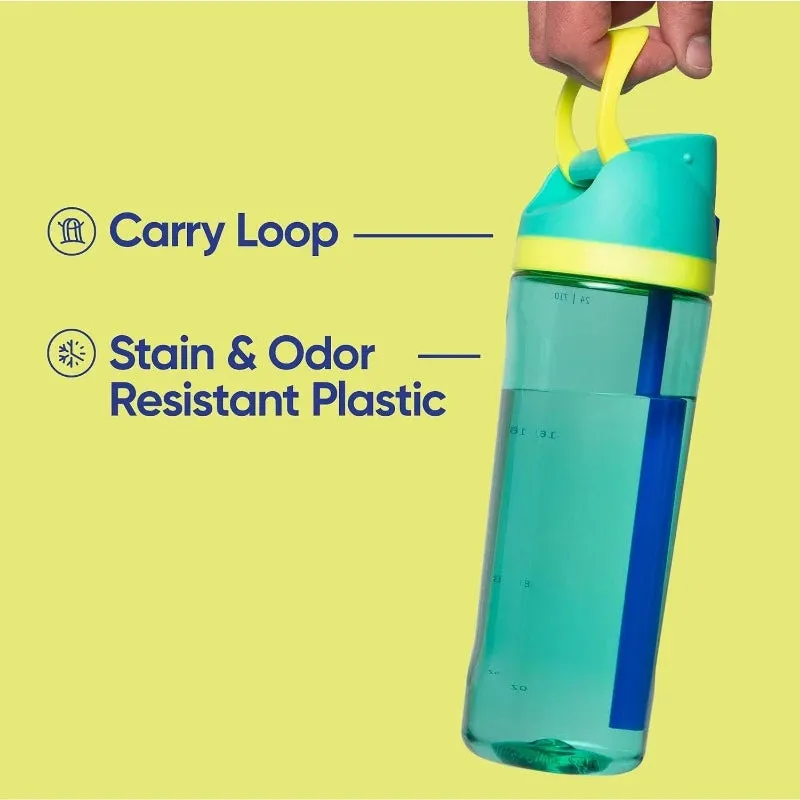 Sports Water Bottle with Straw