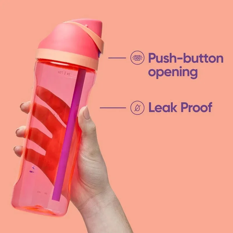 Sports Water Bottle with Straw