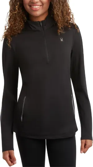Spyder Womens Quarter Zip Pullover - Lightweight UPF50  1/4 Zip Mock Neck Sweatshirt - Hiking Running Workout Tops for Women