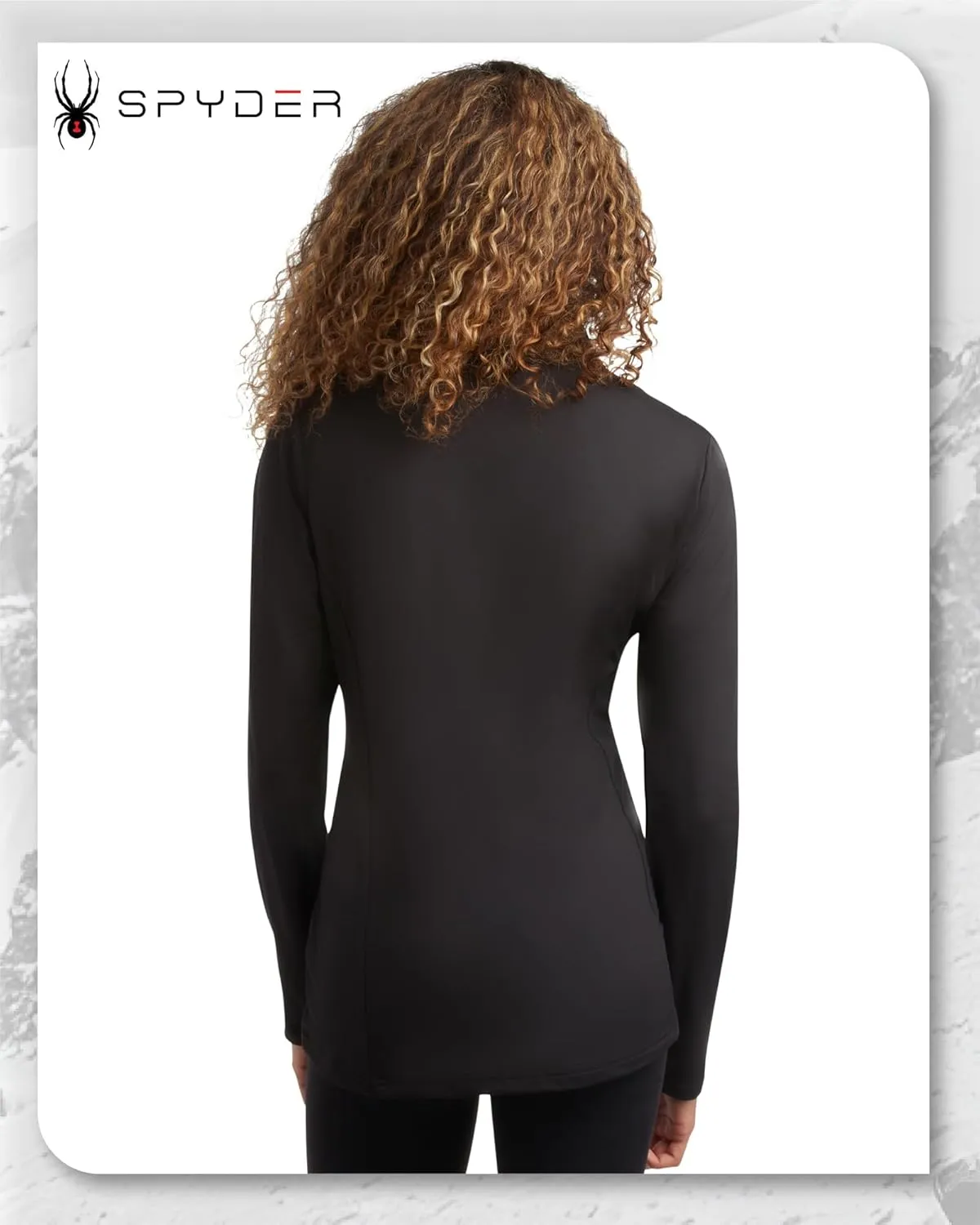 Spyder Womens Quarter Zip Pullover - Lightweight UPF50  1/4 Zip Mock Neck Sweatshirt - Hiking Running Workout Tops for Women