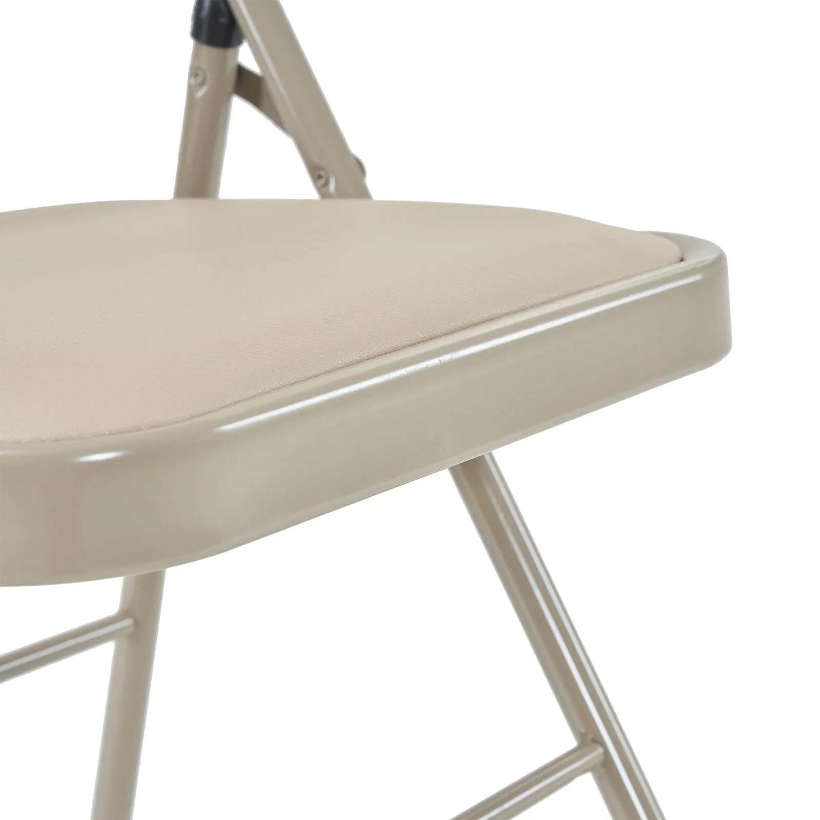 Stackable Folding Chairs Set of 6 for Office Party or Conference Use - 15.7" L x 17.7" W x 30.3" H