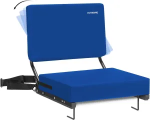 Stadium Seats for Bleachers with Back Support,Stadium Seating for Bleachers with Comfy Padded Active Foam Backs,Portable Folding Stadium Chair with Shoulder Strap,Bleacher Chairs with Back