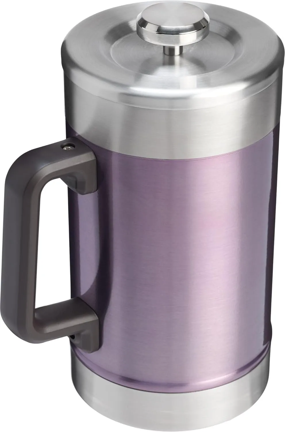 Stanley Classic Stay-Hot French Press Coffee Maker 48 oz | 5 Minute Brew, 4 Hours Hot | Mesh Filter for Coffee Grounds | Insulated Stainless Steel French Press | BPA-Free | Wisteria Shine
