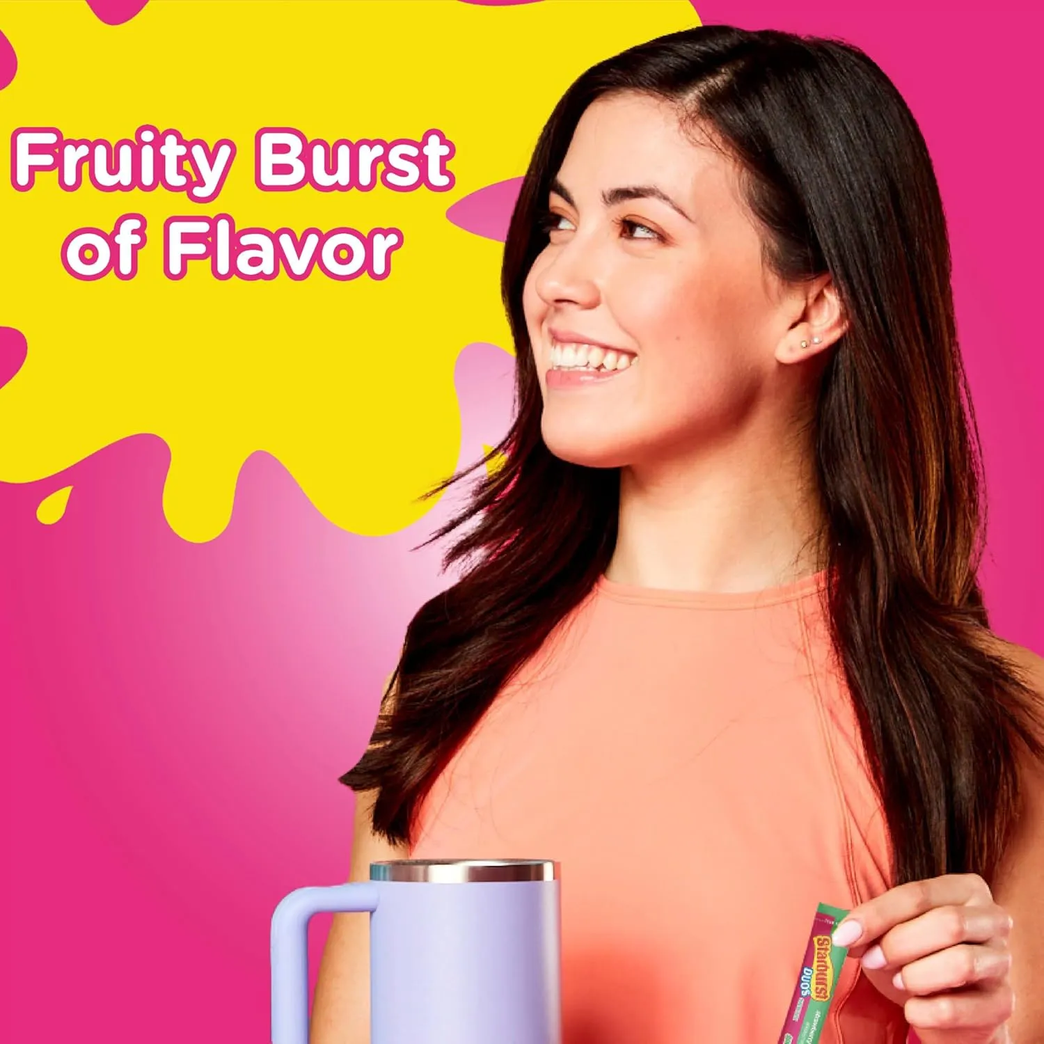 Starburst Duos Singles To Go Powdered Drink Mix, Strawberry Watermelon, 12 Boxes with 6 Packets Each - 72 Total Servings, Sugar-Free Drink Powder, Just Add Water, 6 Count (Pack of 12)
