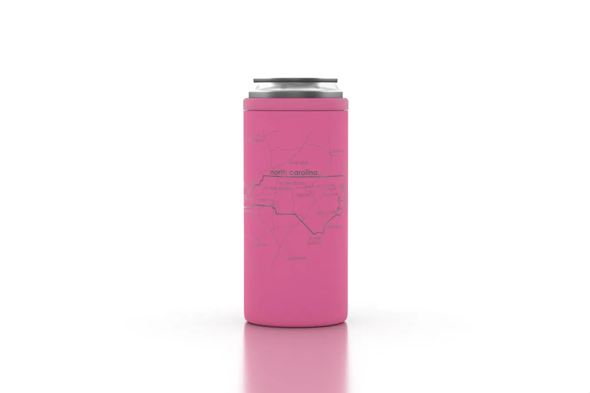 State Map Insulated 12 oz Slim Can Cooler