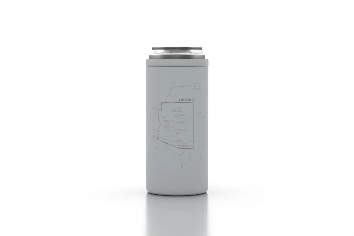 State Map Insulated 12 oz Slim Can Cooler