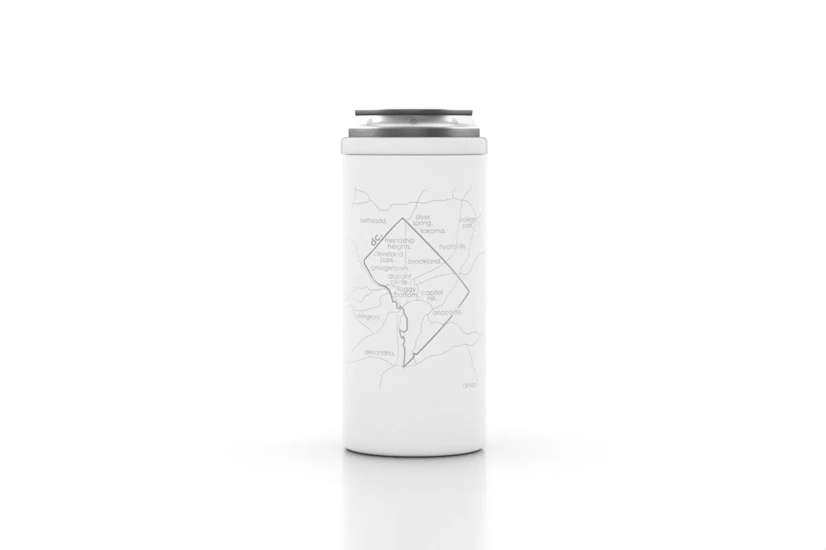 State Map Insulated 12 oz Slim Can Cooler