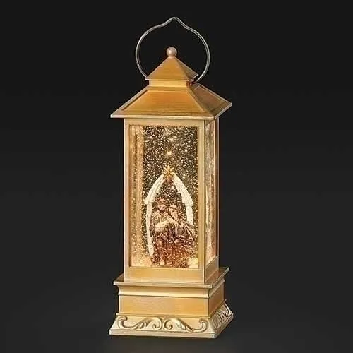 Swirl Gold Holy Family Lantern