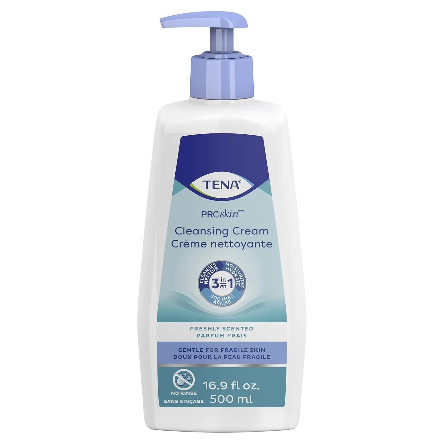 TENA ProSkin Cleansing Cream Cream Rinse-Free Body Wash Tube Mild Scent 16.9 oz. 64430 10 Ct