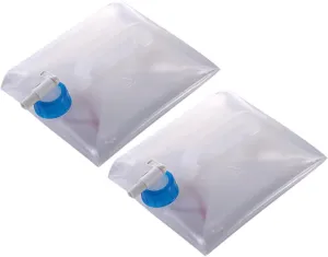 Travel-friendly 2pcs Collapsible Water Storage Jugs 10l Camping Drinking Water Buckets