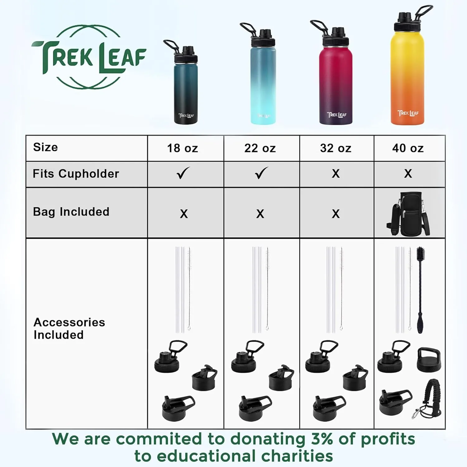 Travel Water Bottle with 3 Lids (Spout, Straw, Flip) Leak Proof, Quality, Vacuum Insulated, Stainless Steel (Blush, 22 oz)