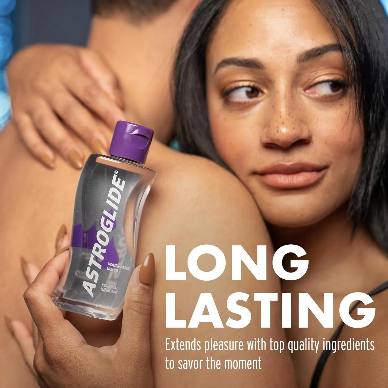 Trojan Ultra Ribbed Condoms 36 Count & Astroglide Water Based Lube 5oz for Ultra Stimulation & Long-Lasting Pleasure